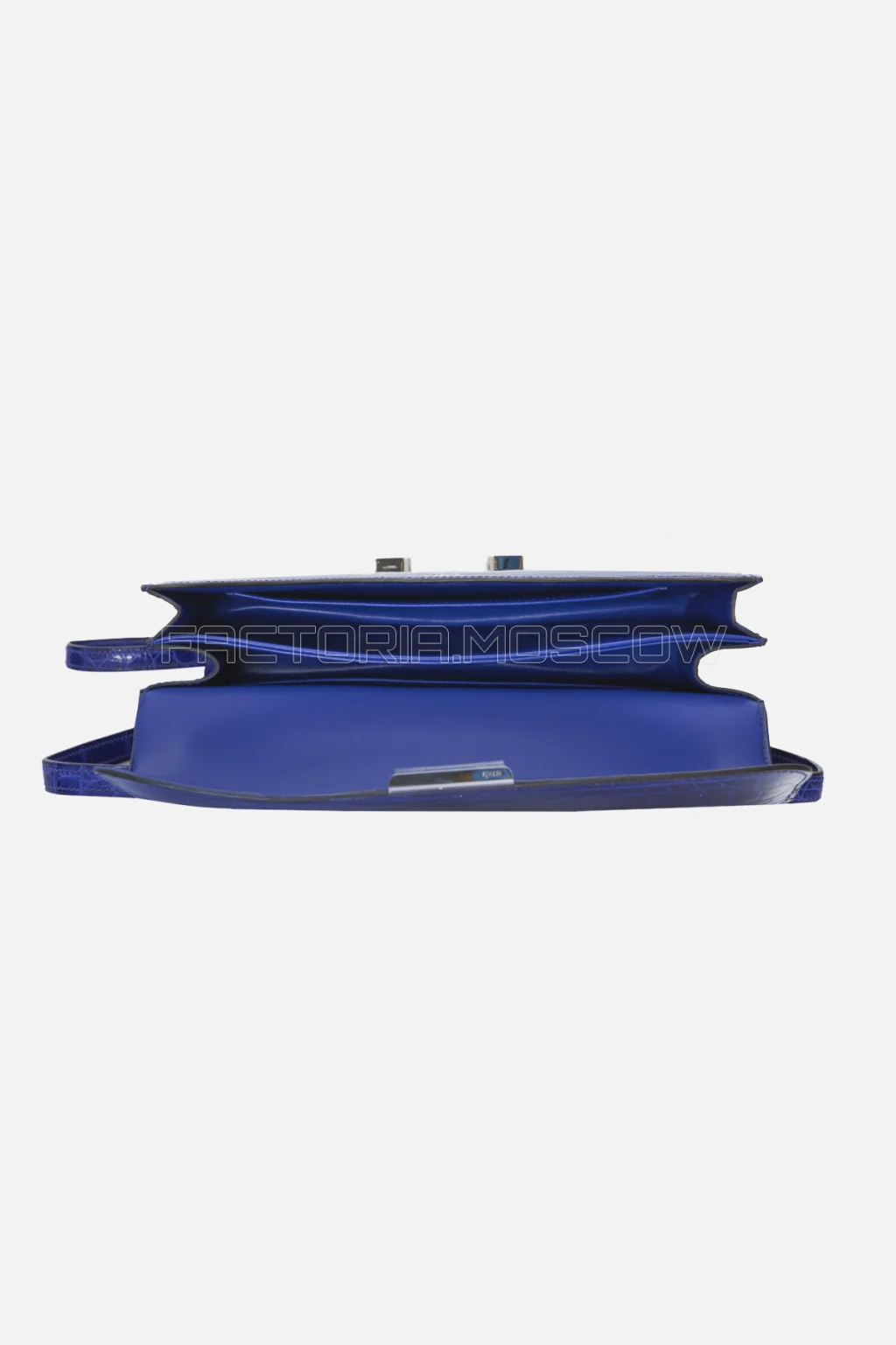 Hermès Constance 25 Elan Bleu Electrique Shiny Niloticus Crocodile PHW