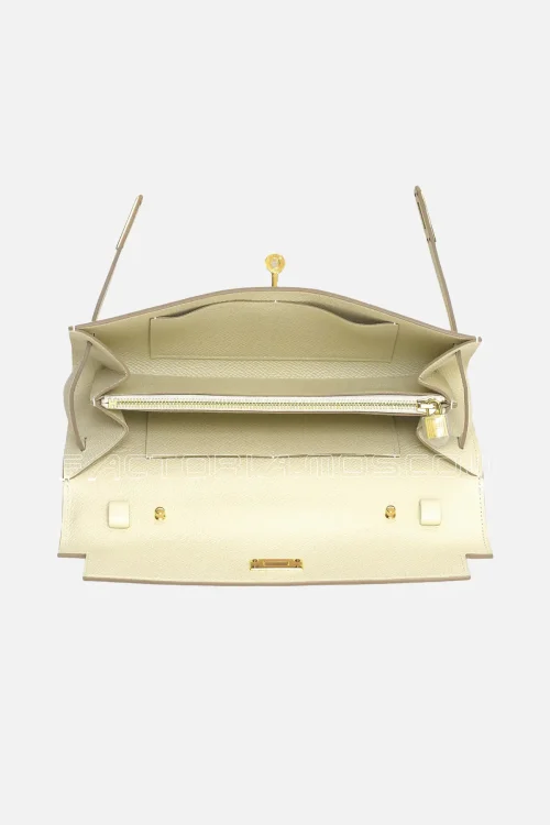 Hermes Kelly Wallet To Go Craie Epsom GHW