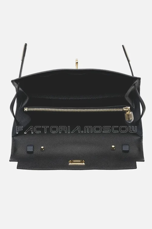 Hermes Kelly Wallet To Go Bleu Indigo/Black Epsom GHW