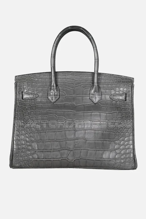 Hermes Birkin 30 Graphite Matte Alligator GHW