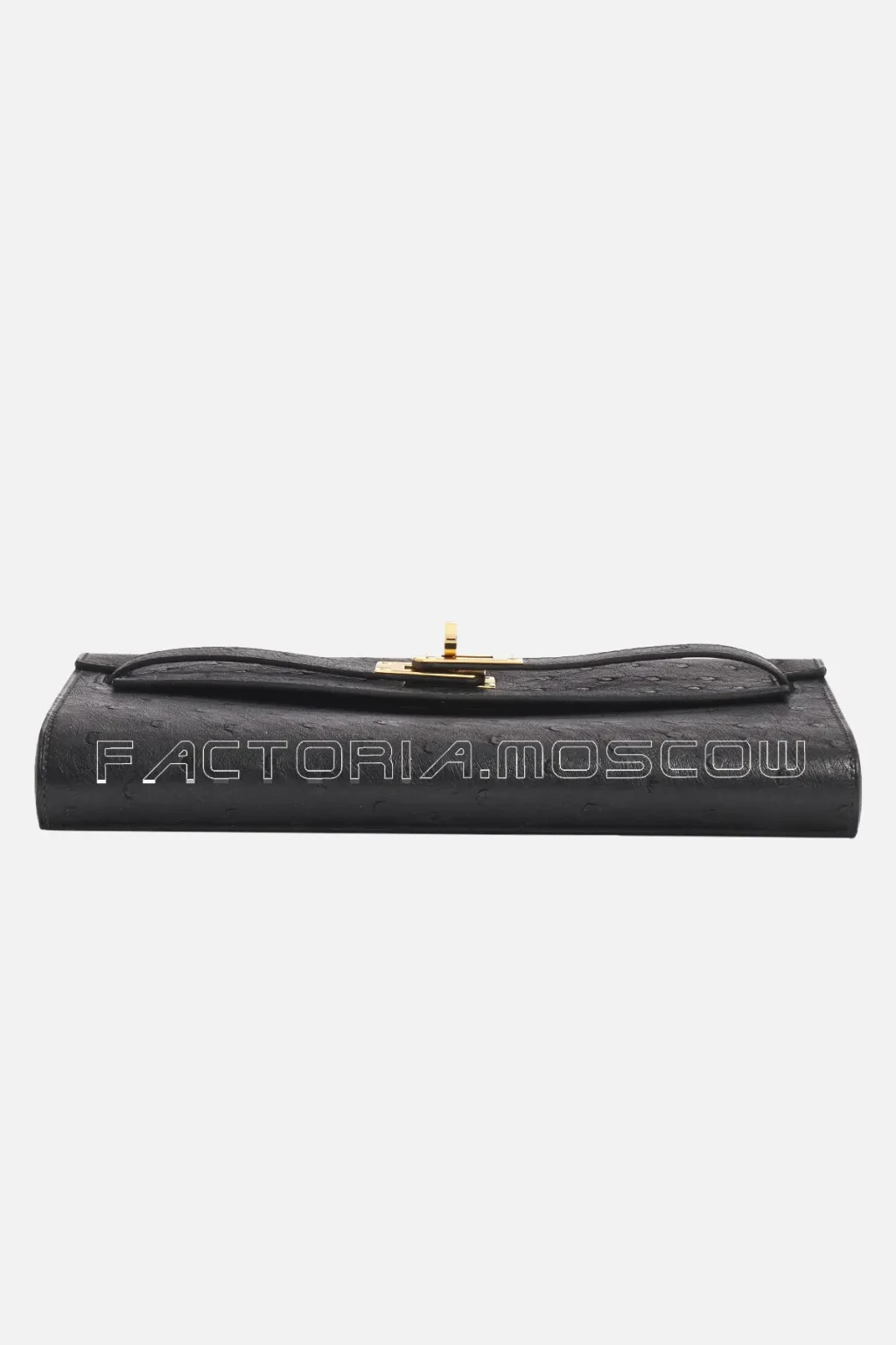 Hermes Kelly Wallet To Go Black Ostrich GHW