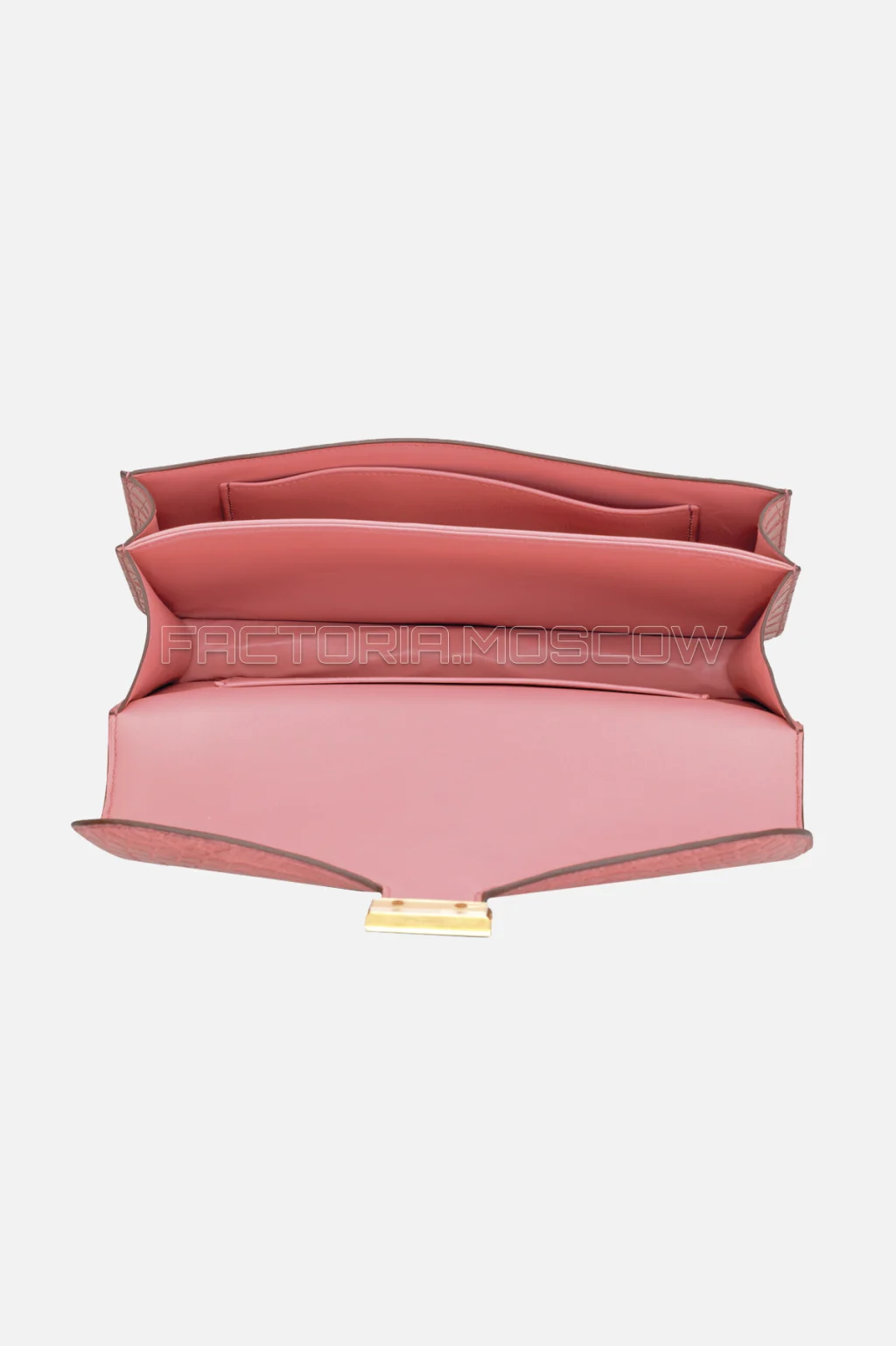 Hermès Constance Elan Rose Indien Niloticus Crocodile GHW