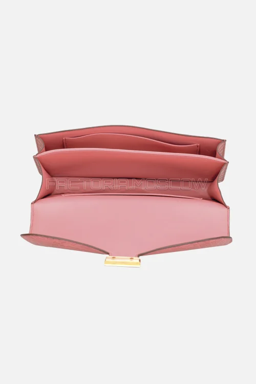 Hermès Constance Elan Rose Indien Niloticus Crocodile GHW