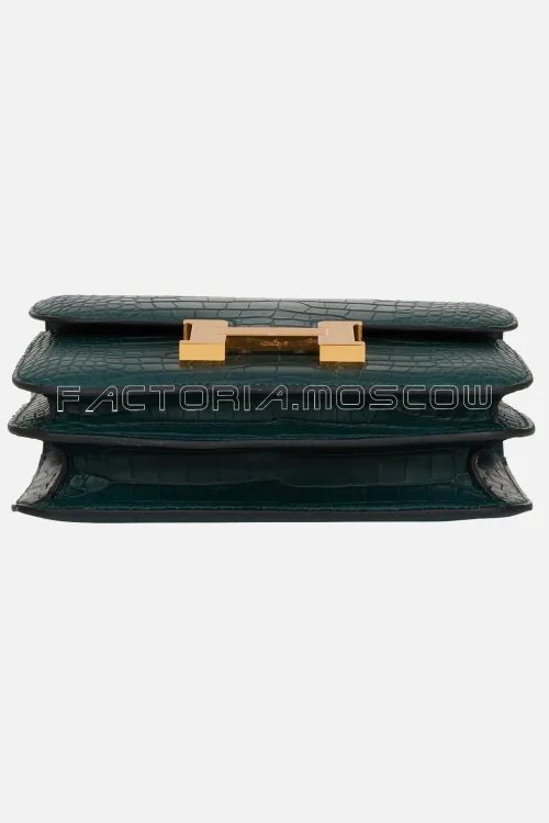 Hermès Constance 18 Vert Cypress Matte Alligator GHW