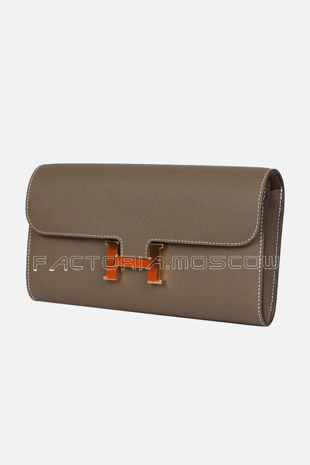 Hermès Constance Wallet To Go Etoupe Epsom GHW