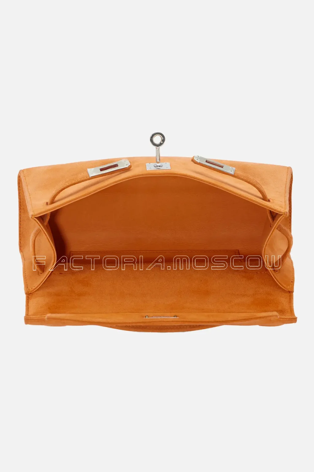 Hermes Kelly Pochette Orange Veau Doblis PHW