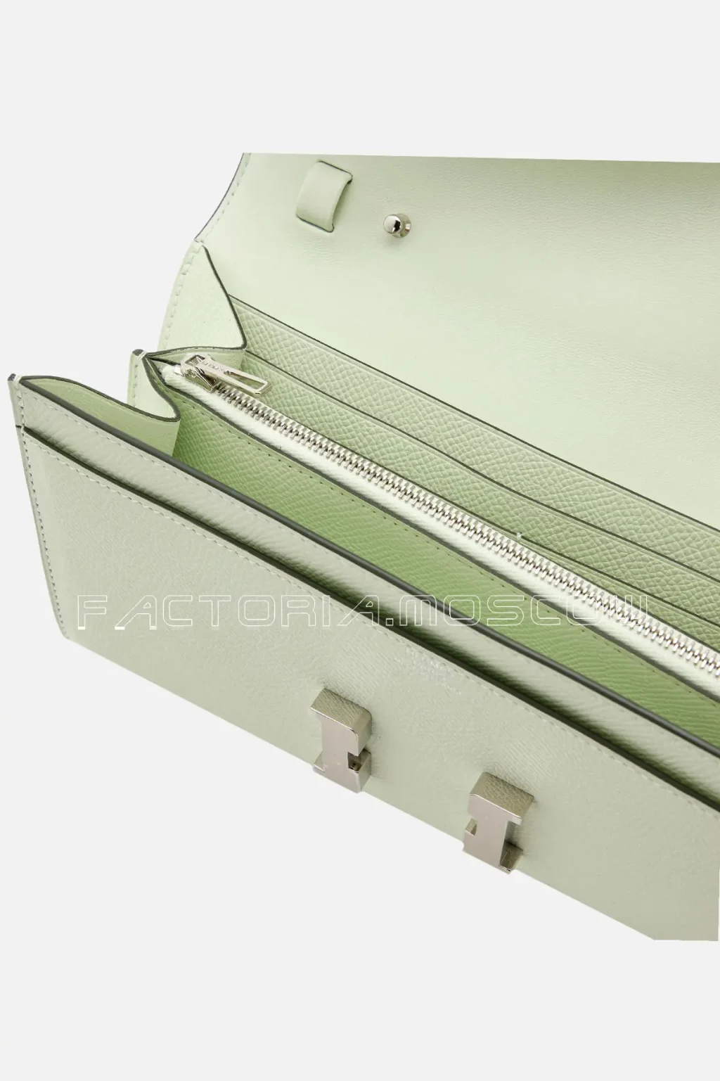 Hermès Constance Wallet To Go Vert Fizz Epsom PHW