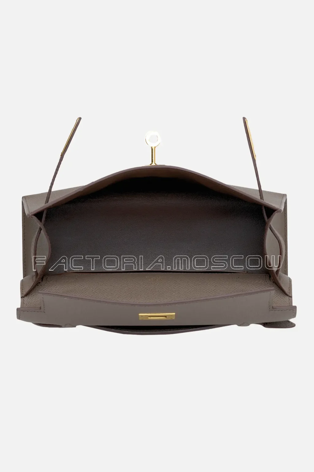 Hermes Kelly Pochette Epsom Colour Etain GHW
