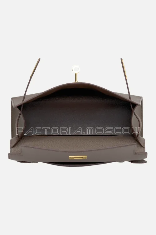 Hermes Kelly Pochette Epsom Colour Etain GHW