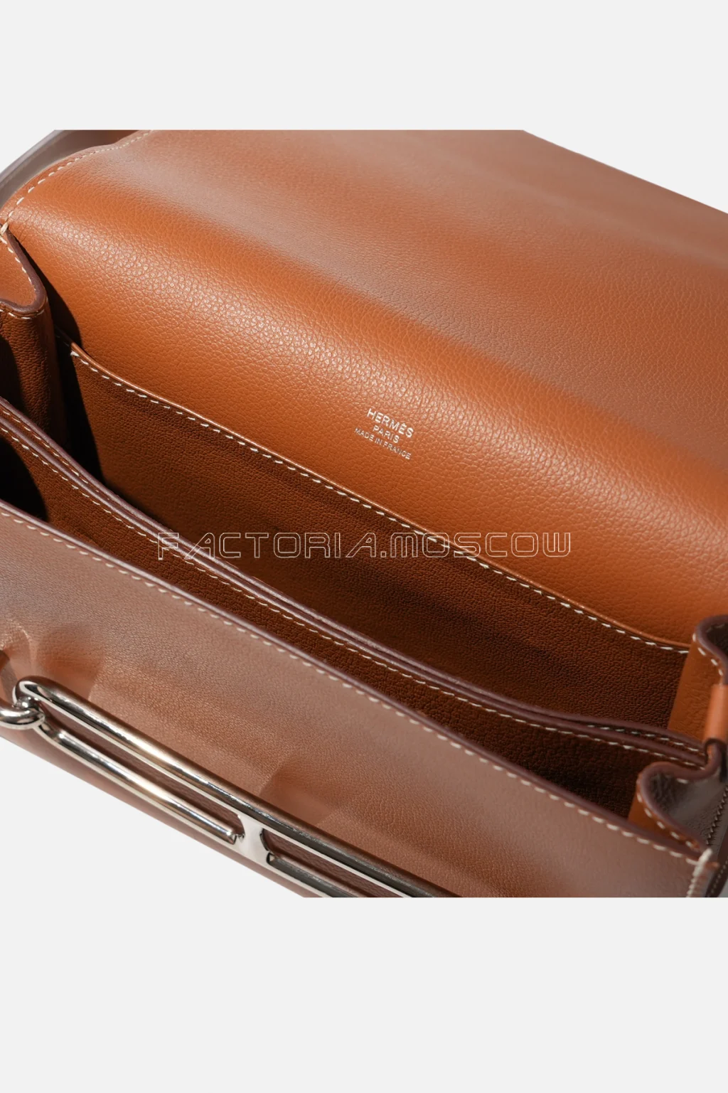 Hermès Roulis 23 Gold Evercolor PHW