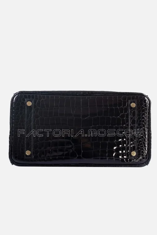 Hermes Birkin 30 Shiny Black Porosus Crocodile GHW