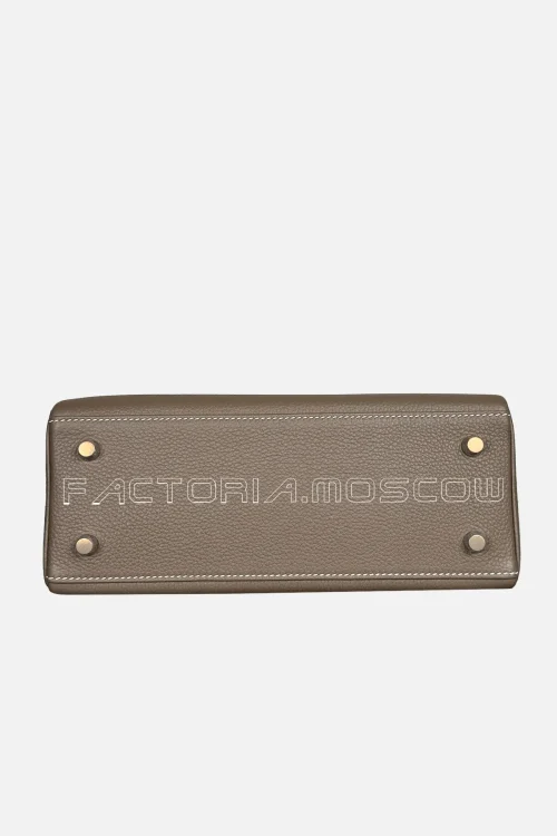 Hermes Kelly Retourne 25 Togo Colour Etoupe PHW