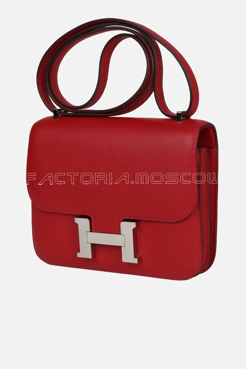 Hermès Constance 18 Rouge Casaque Evercolor PHW