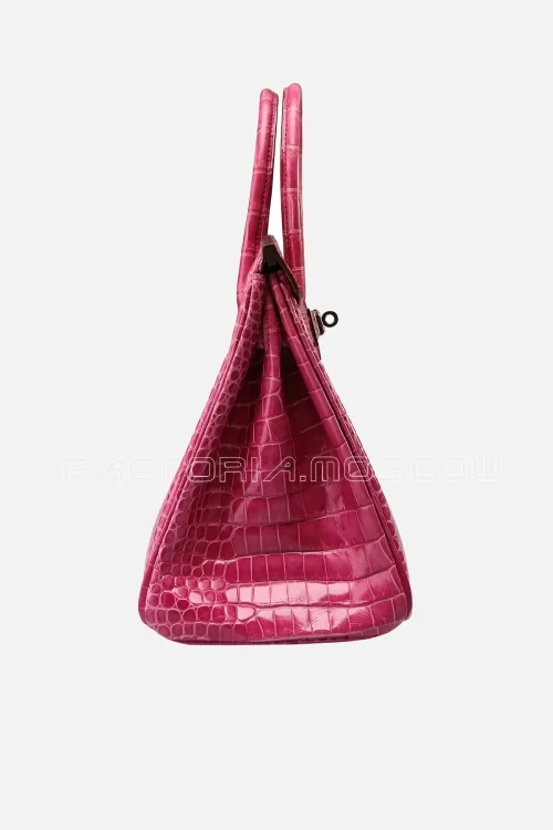 Hermes Birkin 30 Fuchsia Porosus Lisse PHW
