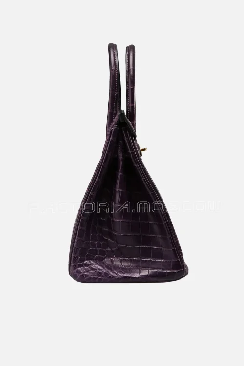Hermes Birkin 30 Amethyst Niloticus Matte GHW