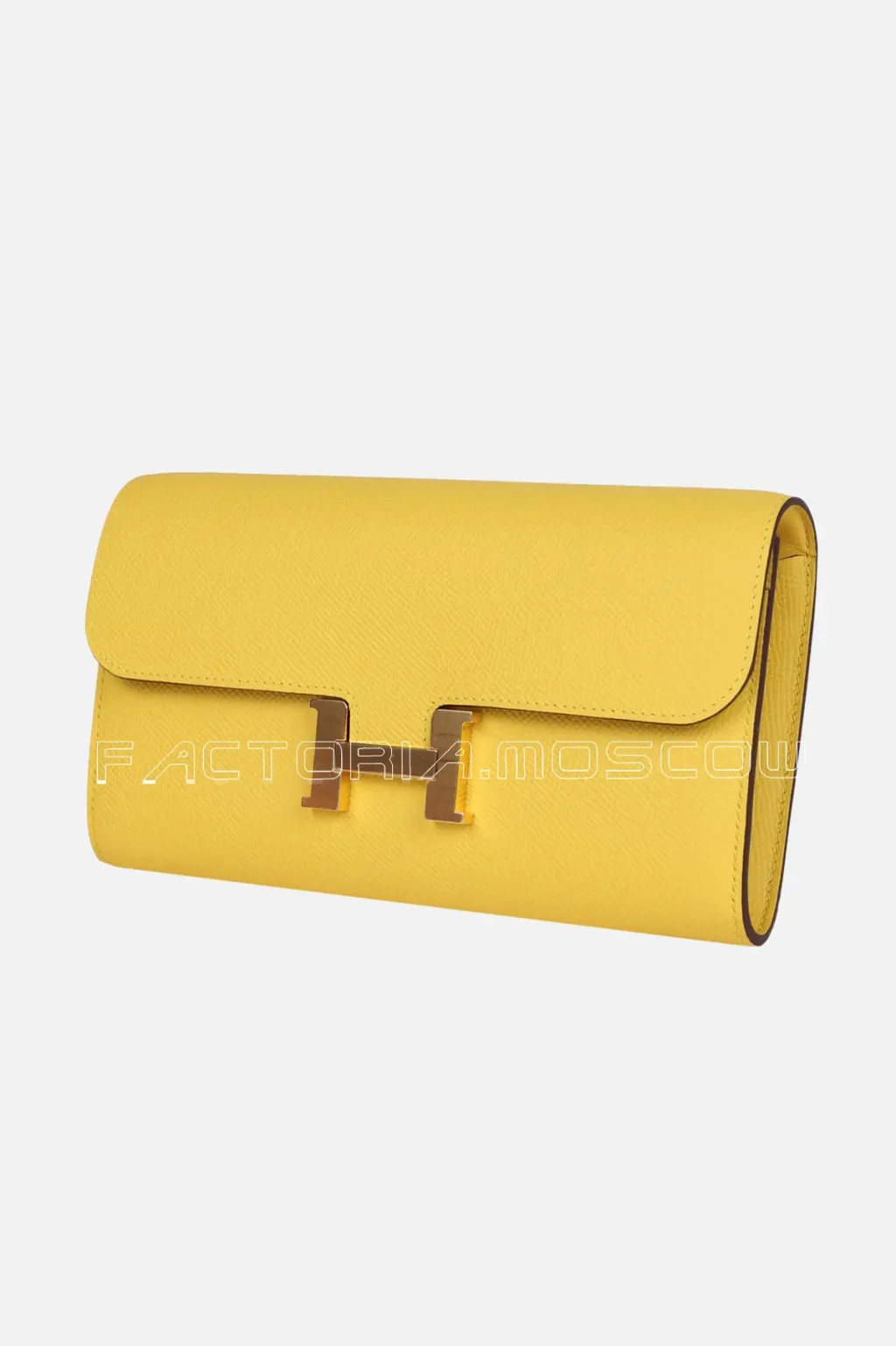 Hermès Constance To Go Wallet Jaune De Naples Epsom GHW