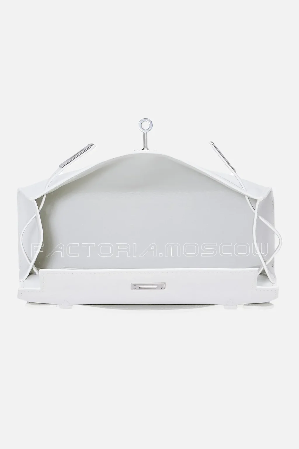 Hermes Kelly Pochette Evercolor Leather Colour White PHW