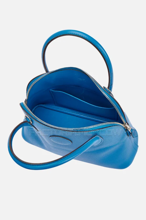Hermès Bolide 27 Bleu Mykonos Epsom PHW
