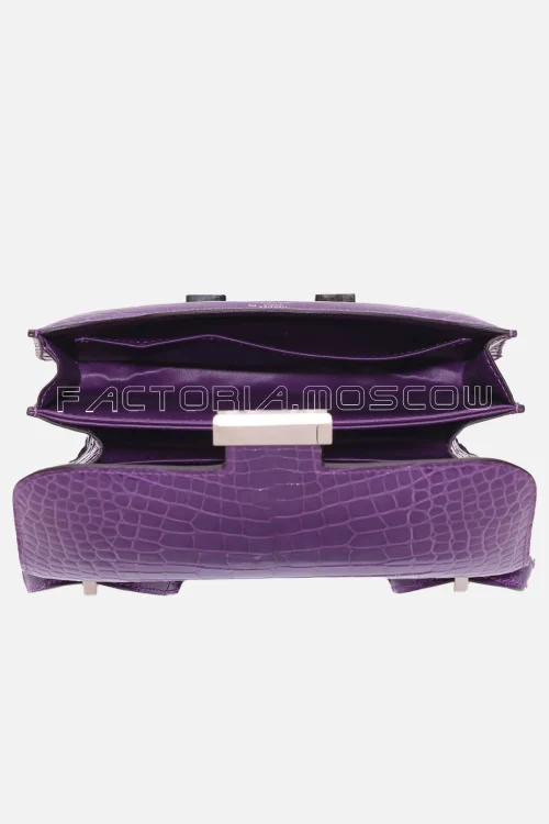 Hermes Constance 18 Shiny Alligator Colour Violet PHW