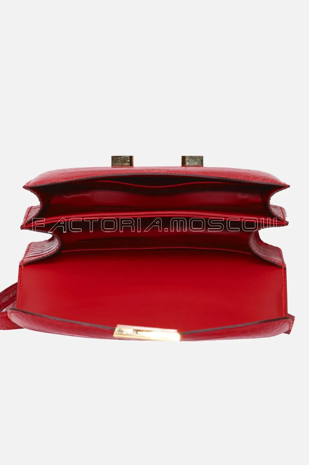 Hermes Constance 18 Shiny Alligator Colour Geranium GHW