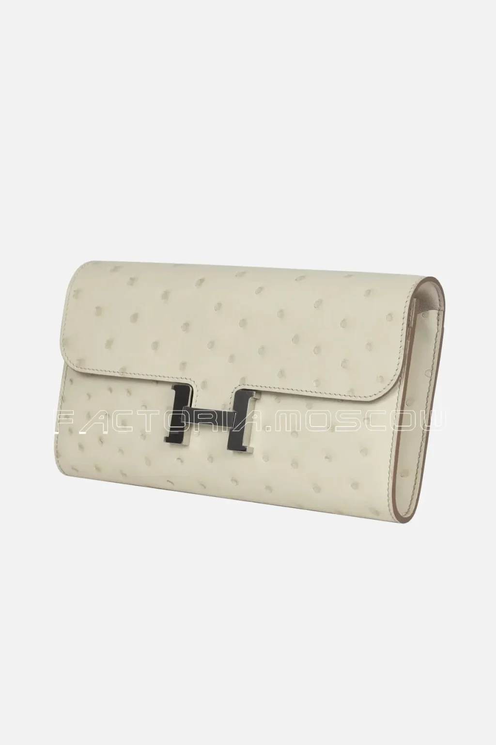 Hermès Constance Wallet To Go Beton Ostrich PHW