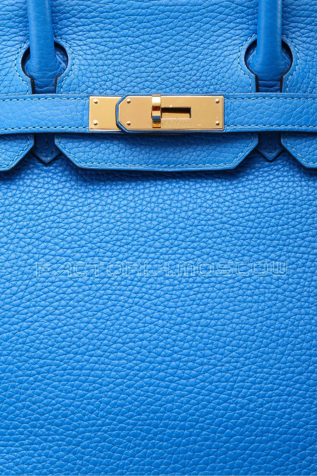 Hermes Birkin 30 Bleu Hydra Tourillon Clemence GHW