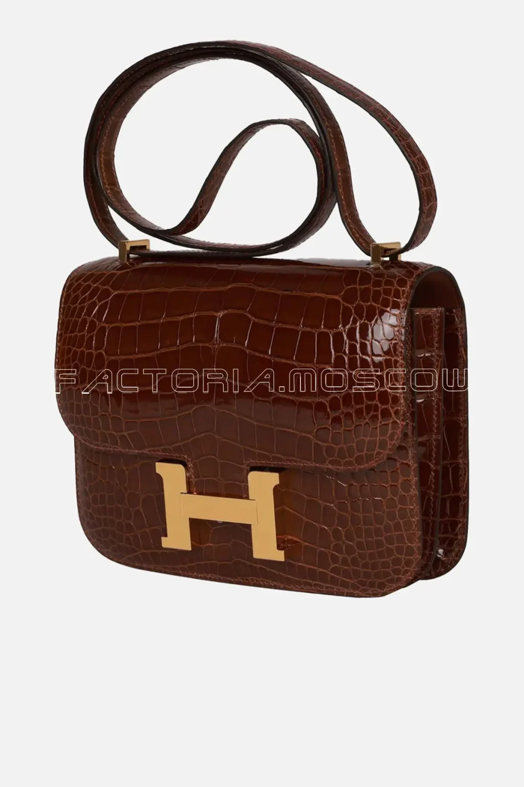 Hermès Constance 18 Miel Shiny Alligator GHW