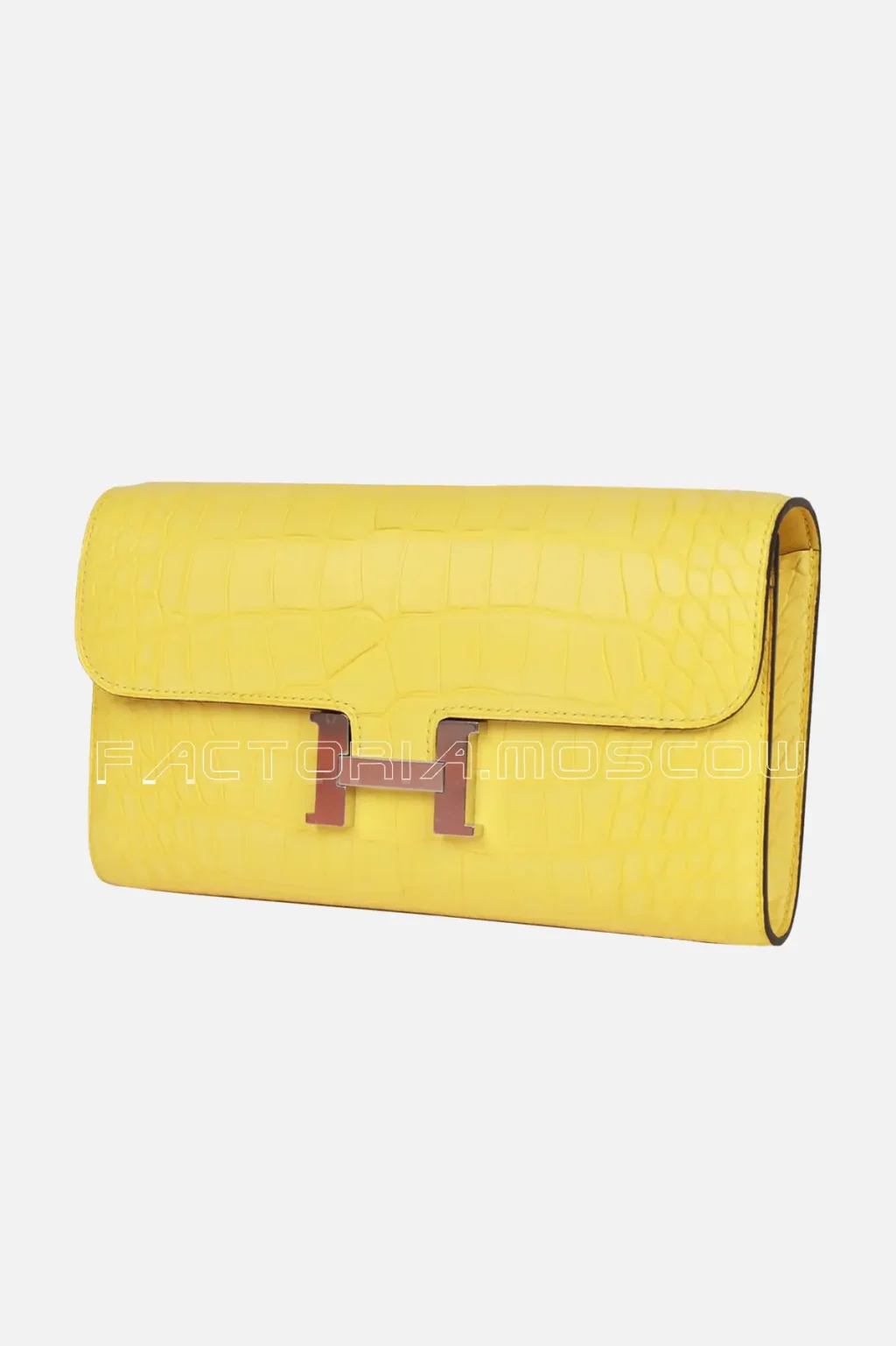 Hermès Constance Wallet To Go Mimosa Matte Alligator PHW