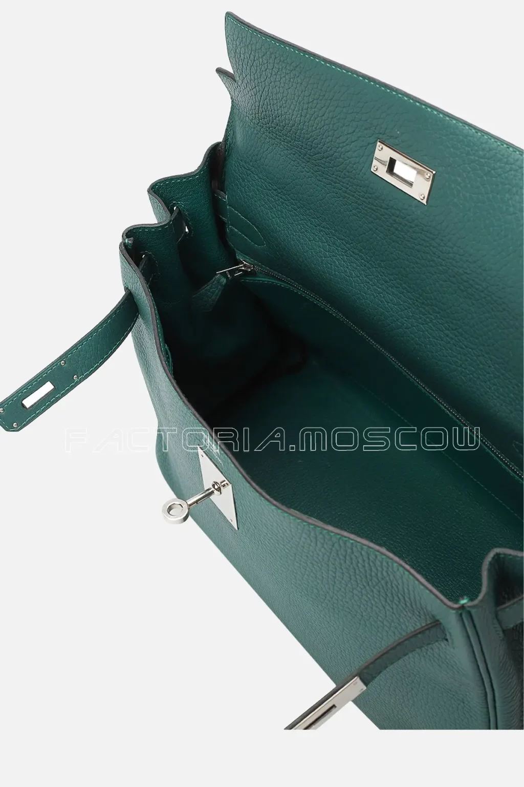 Hermes Kelly Retourne 32 Togo Colour Malachite PHW
