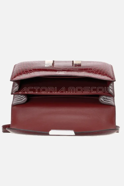 Hermes Mini Constance 18 Shiny Alligator Bourgogne PHW