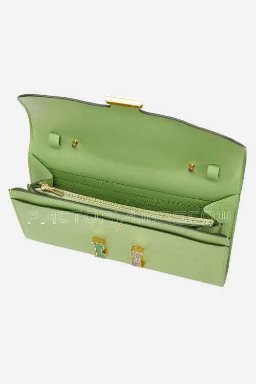 Hermès Constance-To-Go Vert Criquet Epsom Cactus And Beige Sable Alligator And Ombre Salvator Lizard GHW