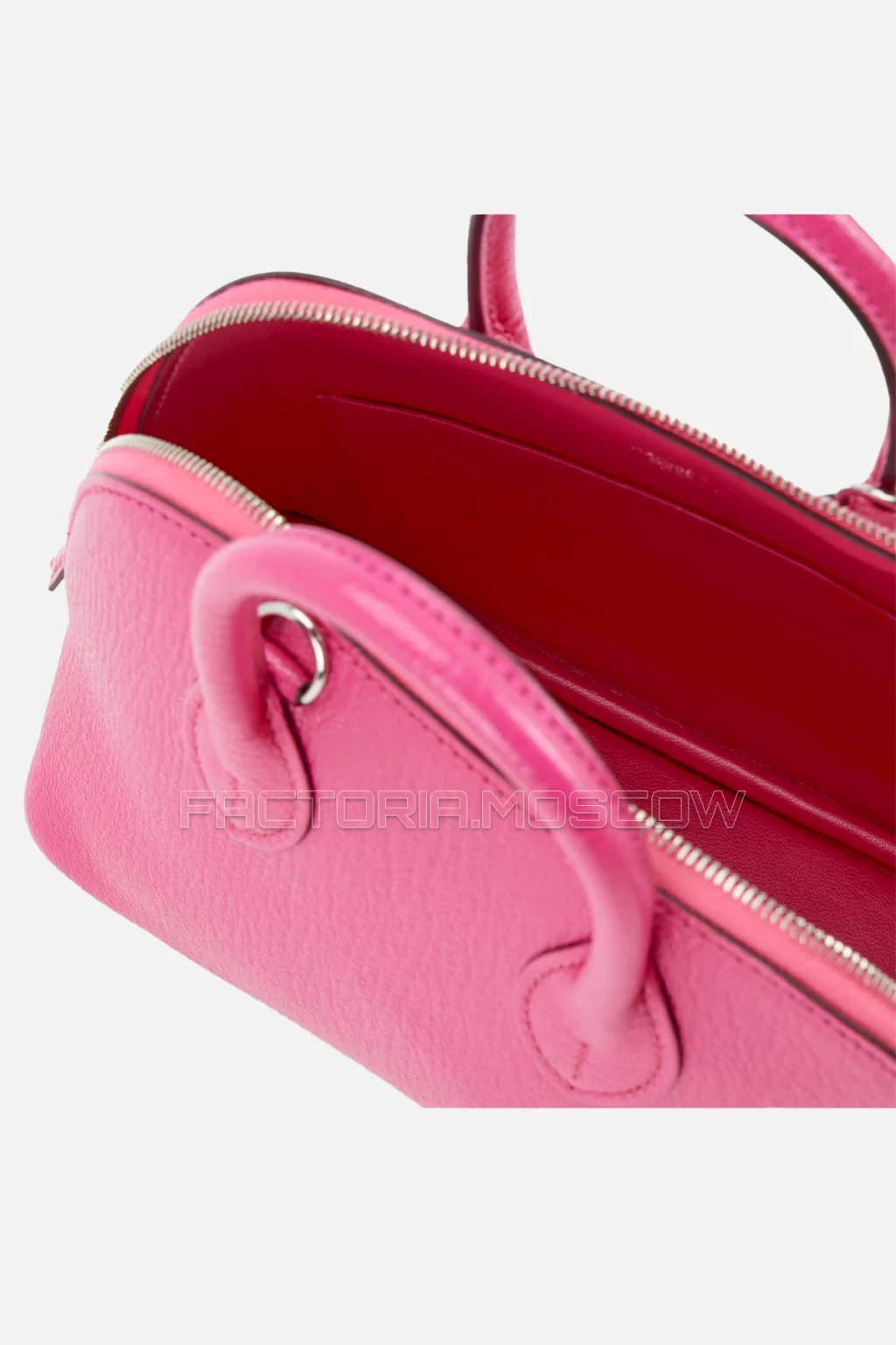 Hermès Mini Bolide Rose Shocking Chèvre PHW