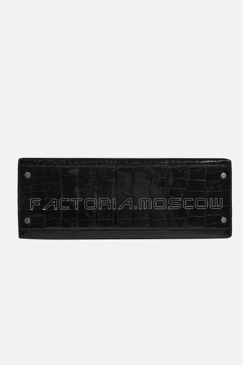 Hermès Kelly Sellier 32 Niloticus Crocodile Colour Black PHW