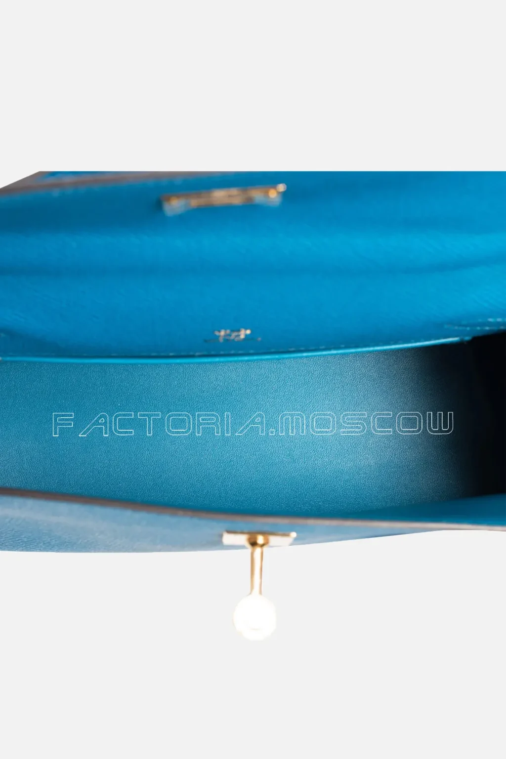Hermes Kelly Pochette Epsom Colour Blue Izmir GHW