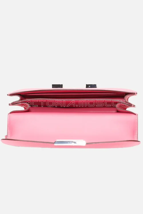Hermès Mini Constance 18 Rose Azalee Evercolor Leather PHW