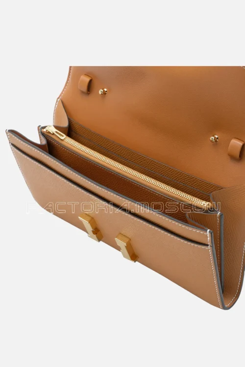 Hermès Constance To-Go Wallet Toffee Epsom GHW