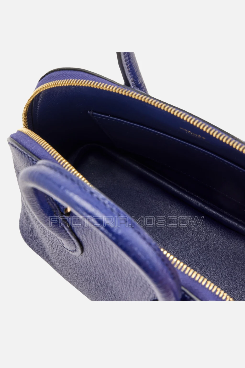Hermès Mini Bolide Bleu Saphir Chèvre GHW