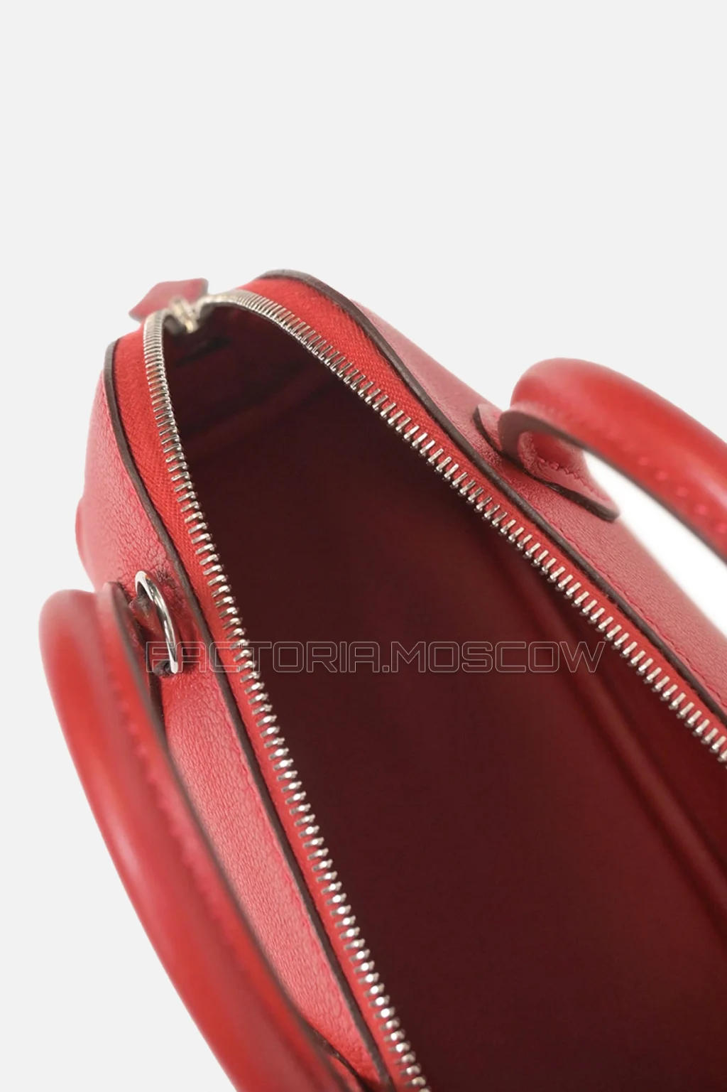 Hermès Mini Bolide Rouge Pivoine Evercolor PHW