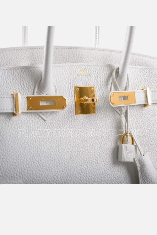 Hermes Birkin 30 White Clemence GHW