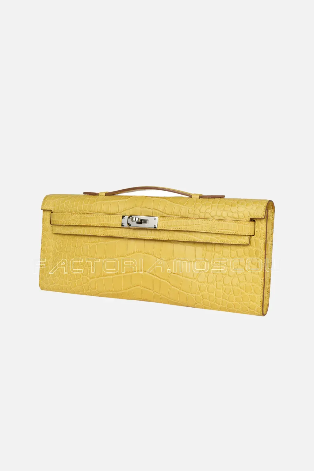 Hermès Kelly Cut Mimosa Matte Alligator PHW