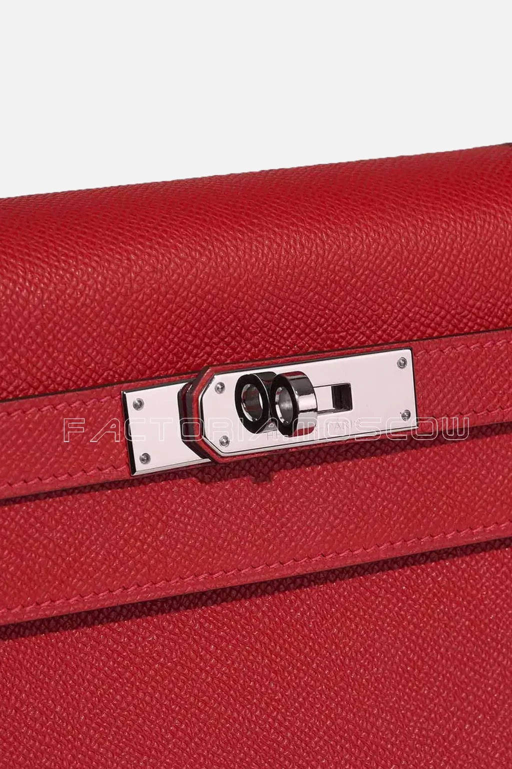 Hermès Kelly Sellier 32 Epsom Colour Rouge Casaque PHW