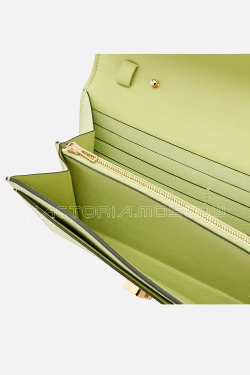 Hermès Constance To-Go Wallet Vert Criquet Ostrich GHW