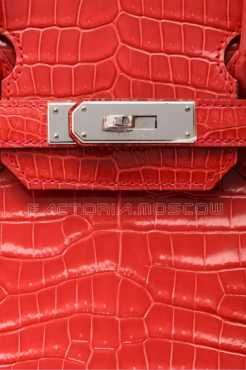 Hermes Birkin 30 Shiny Bourgainville Porosus PHW