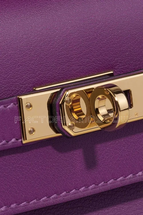 Hermès Kelly Pochette Swift Anemone GHW