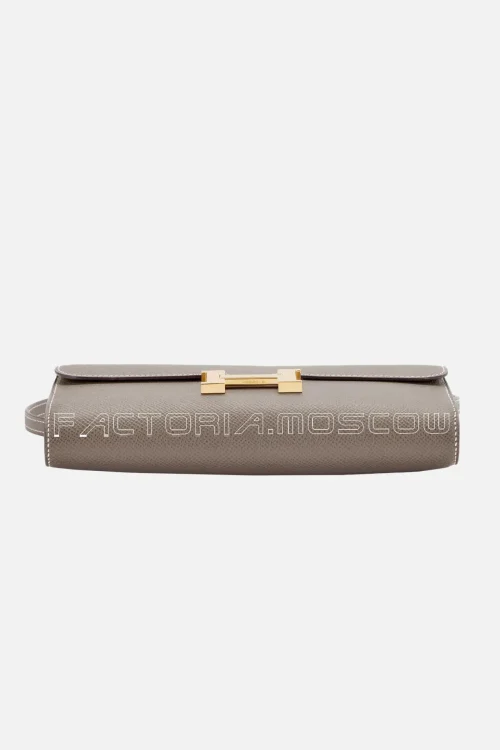 Hermès Constance To Go Wallet Etoupe Epsom GHW