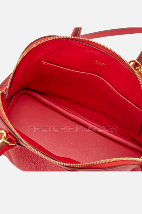 Hermès Mini Bolide Rouge Casaque Evercolor GHW