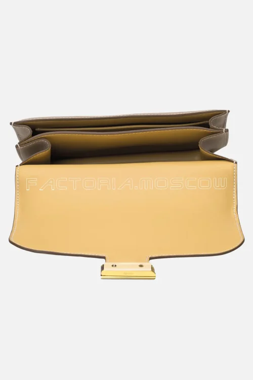Hermes Mini Constance 18 Argile & Tabac Camel Swift Leather GHW