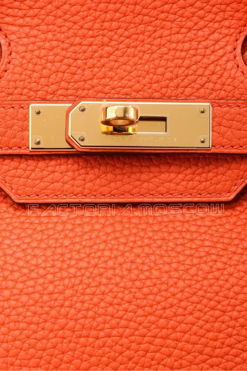 Hermes Birkin 30 Orange Poppy Taurillon Clemence GHW