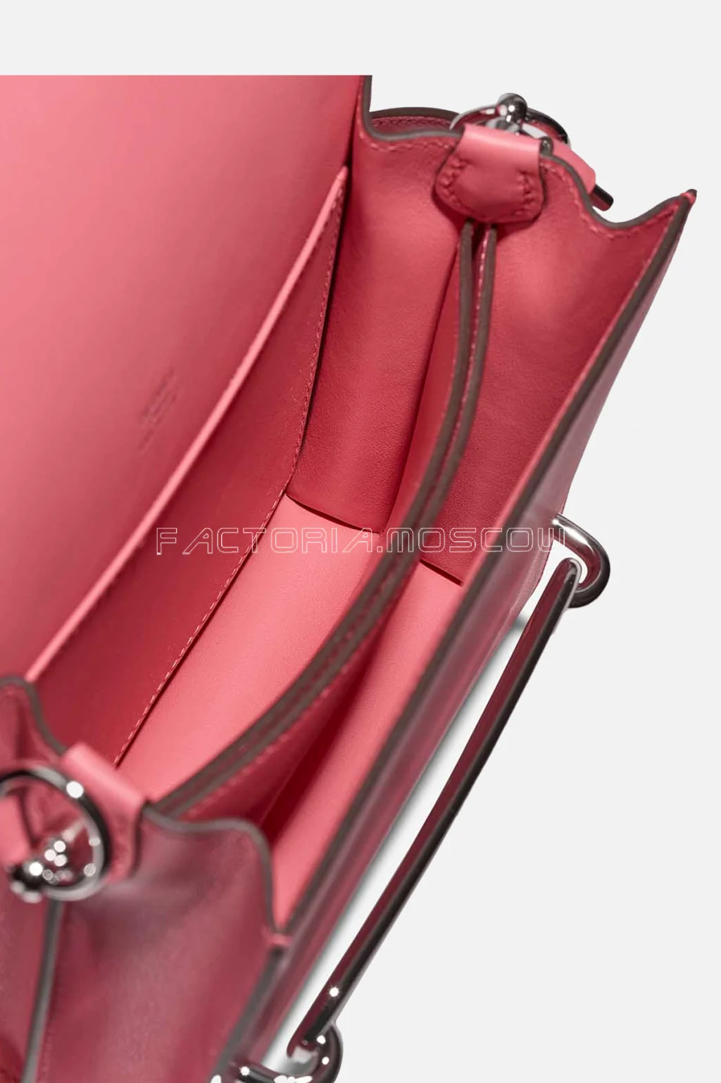 Hermès Roulis 18 Swift Rose Azalée PHW