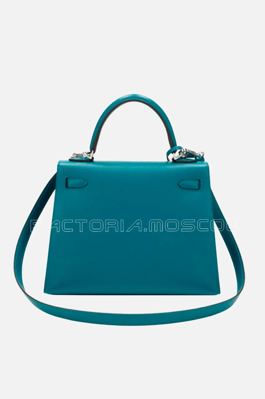 Hermès Kelly Sellier 25 Madame Colour Vert Bosphore and Rose Lipstick PHW
